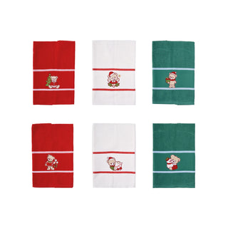 Set 6 Strofinacci Etamine Xmas