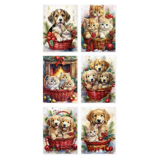 Set 6 Strofinacci Tiffany Xmas 03