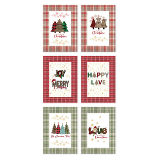 Set 6 Strofinacci Tiffany Xmas 04