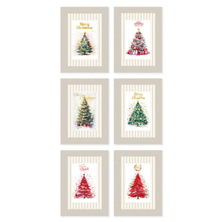 Set 6 Strofinacci Tiffany Xmas 06