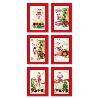 Set 6 Strofinacci Tiffany Xmas 08